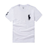 5A Polo Men's T-Shirt Classic Fit Big Pony Embroidered Short Sleeve Tee with Number 3 on Sleeve