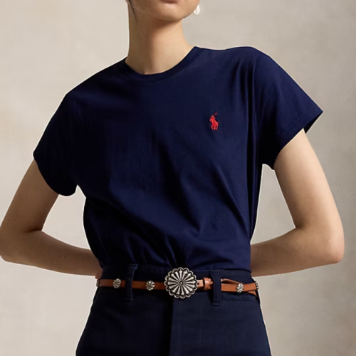 5A Women Short Sleeve T-shirts Navy