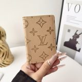 5A Pocket Organizer Monogram Embossed Leather Card Holder