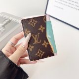 5A Charms Monogram Canvas Card Holder