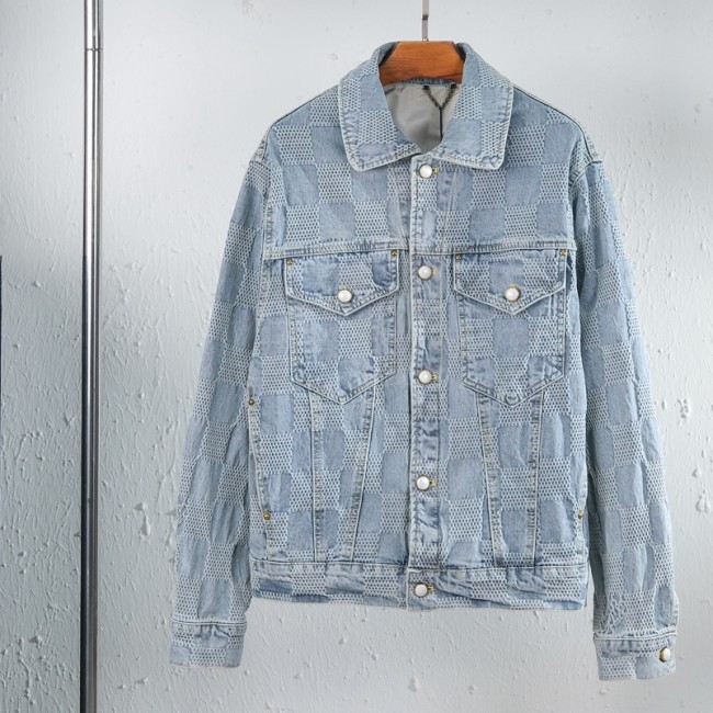 5A Damier SS26 Classic Denim Jacket