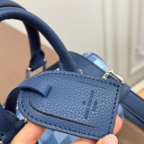 Original Keepall Bandoulière 25 Damoflage Blue Canvas Travel Bag