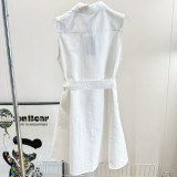 5A Polo Dress Women's Sleeveless Oxford Shirt Dress