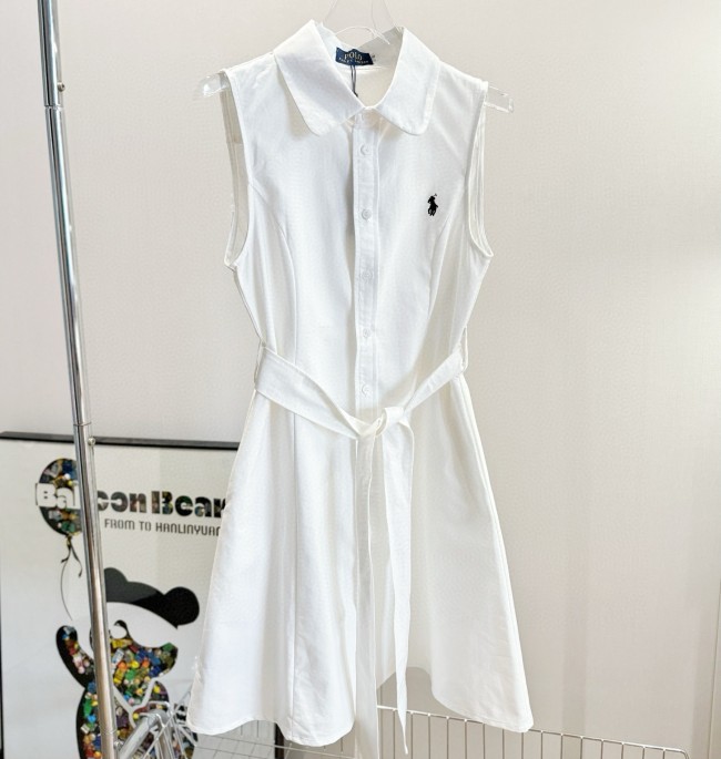 5A Polo Dress Women's Sleeveless Oxford Shirt Dress