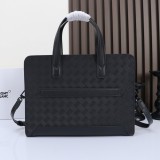 Original Extreme 3.0 Slim Briefcase Black Woven Texture Leather Men's Business Laptop Bag