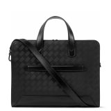 Original Extreme 3.0 Slim Briefcase Black Woven Texture Leather Men's Business Laptop Bag