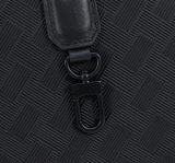 Original Extreme 3.0 Slim Briefcase Black Woven Texture Leather Men's Business Laptop Bag