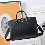 Original Large Document Case Black Leather Briefcase