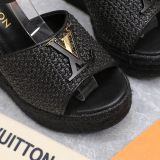 Original Mare Raffia Wedge Sandals Women's Summer Heels