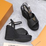 Original Mare Raffia Wedge Sandals Women's Summer Heels