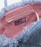 Original Vanity Tote Bag Fringed Edge Beach Bag