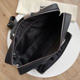 Original Sartorial Document Case Black Leather Briefcase