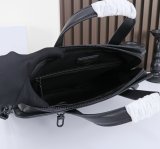 Original Extreme 3.0 Slim Briefcase Black Woven Texture Leather Men's Business Laptop Bag