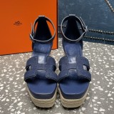Original Denim Wedge Sandals Women's Platform Sandals