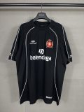 Original Manchester United Soccer Jersey T-Shirt Black Oversized Cotton Tee