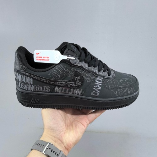 5A Air Force 1 Low On Tour Black Sneakers II1549-001