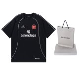 Original Manchester United Soccer Jersey T-Shirt Black Oversized Cotton Tee