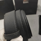 5A Men's Reversible Leather Belt with Iconic M Buckle 44825