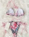5A Floral Monogram Bikini Set