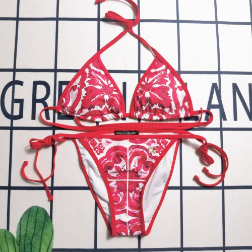 5A Women's Print Bikini Set Red