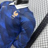Original France 2026 FIFA World Cup National Teams Player Version Home Long Sleeve Jersey