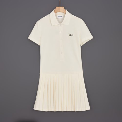 5A Women's Stretch Piqué Pleated Polo Dress EF8839