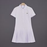 5A Women's Stretch Piqué Pleated Polo Dress