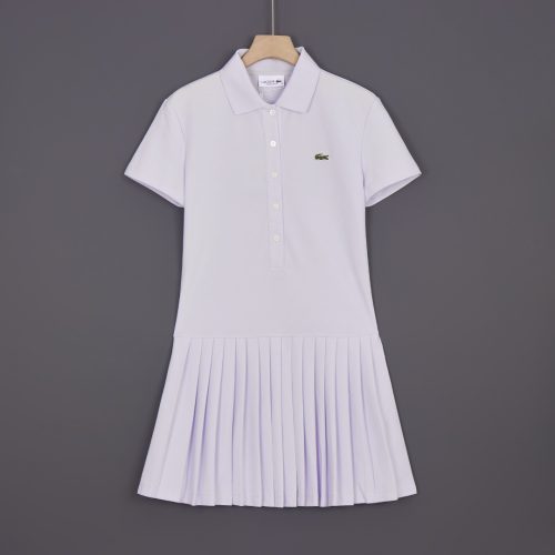 5A Women's Stretch Piqué Pleated Polo Dress