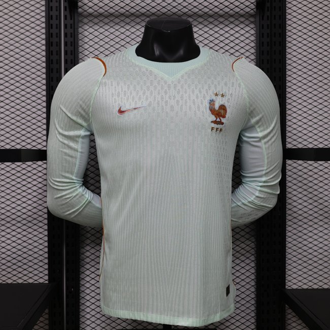 Original France 2026 FIFA World Cup National Teams Player Version Away Long Sleeve Jersey