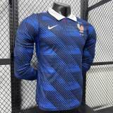 Original France 2026 FIFA World Cup National Teams Player Version Home Long Sleeve Jersey