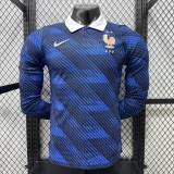 Original France 2026 FIFA World Cup National Teams Player Version Home Long Sleeve Jersey