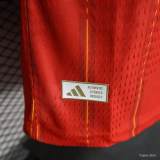 Original Spain 2026 FIFA World Cup National Teams Player Version Home Long Sleeve Jersey