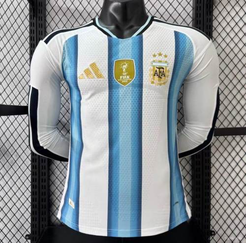 Original Argentina 2026 FIFA World Cup National Teams Player Version Home Long Sleeve Jersey
