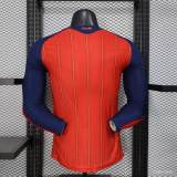 Original Spain 2026 FIFA World Cup National Teams Player Version Home Long Sleeve Jersey