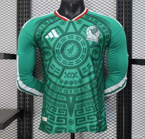 Original Mexico 2026 FIFA World Cup National Teams Player Version Home Long Sleeve Jersey