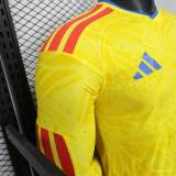 Original Colombia 2026 FIFA World Cup National Teams Player Version Home Long Sleeve Jersey