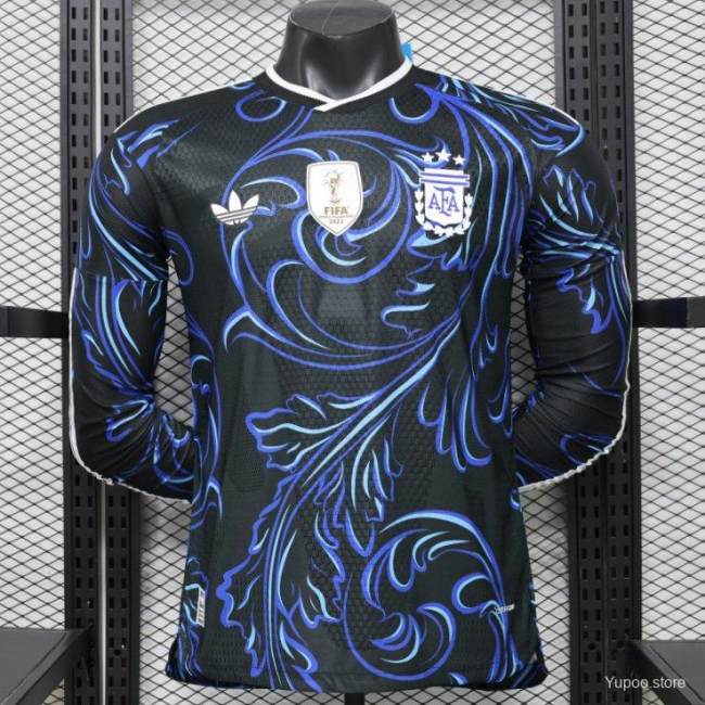Original Argentina 2026 FIFA World Cup National Teams Player Version Away Long Sleeve Jersey