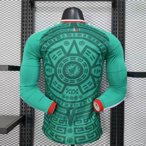 Original Mexico 2026 FIFA World Cup National Teams Player Version Home Long Sleeve Jersey