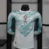 Original Portugal 2026 FIFA World Cup National Teams Player Version Away Long Sleeve Jersey