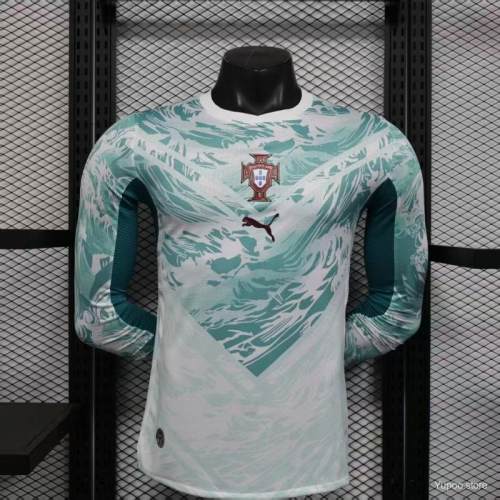 Original Portugal 2026 FIFA World Cup National Teams Player Version Away Long Sleeve Jersey