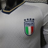 Original Italy 2026 FIFA World Cup National Teams Player Version Away Long Sleeve Jersey