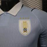 Original Uruguay 2026 FIFA World Cup National Teams Player Version Home Long Sleeve Jersey