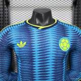 Original Colombia 2026 FIFA World Cup National Teams Player Version Away Long Sleeve Jersey