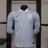 Original Uruguay 2026 FIFA World Cup National Teams Player Version Home Long Sleeve Jersey