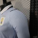 Original Uruguay 2026 FIFA World Cup National Teams Player Version Home Long Sleeve Jersey