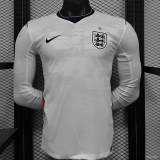 Original England 2026 FIFA World Cup National Teams Player Version Home Long Sleeve Jersey