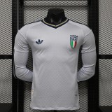 Original Italy 2026 FIFA World Cup National Teams Player Version Away Long Sleeve Jersey