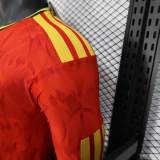 Original Belgium 2026 FIFA World Cup National Teams Player Version Home Long Sleeve Jersey