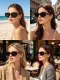 5A Women Cat Eye Sunglasses 0581