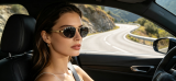 5A Women Oval Metal Sunglasses 6798